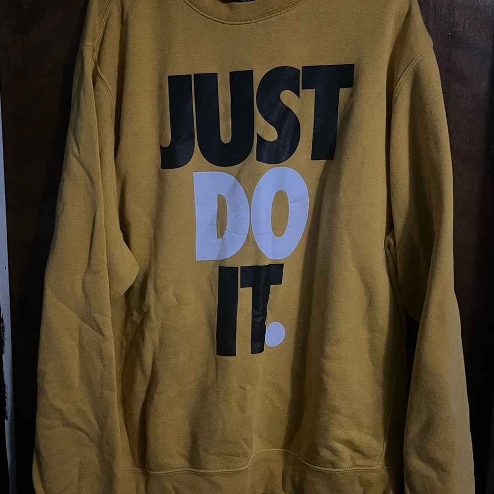 Nike Men's Bold Yellow Crewneck Sweater